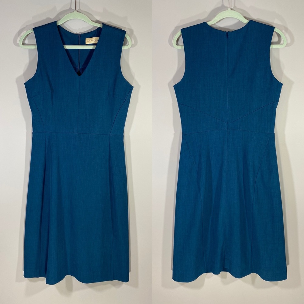 M.M. Lafleur vneck A-line dress